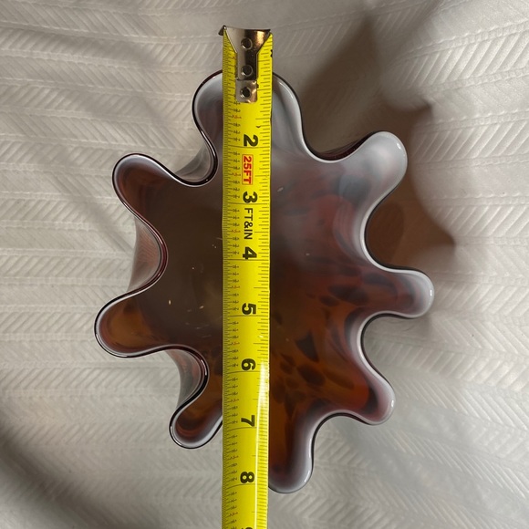 CYS Excel glassware hand blown glass art vase. - Picture 7 of 8